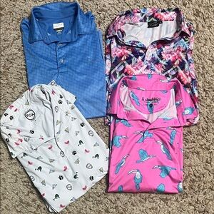 Lot of 4 men’s golf polos